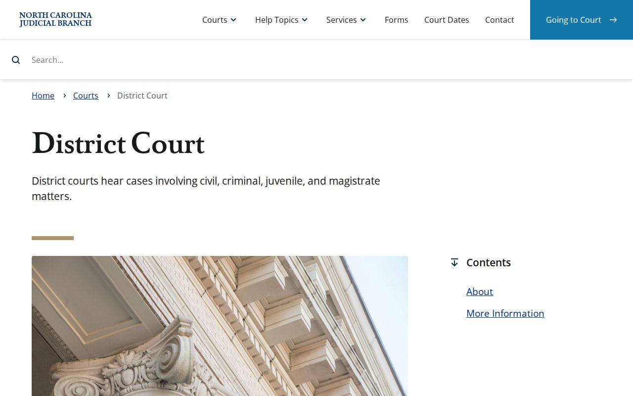 Warren County court calendar District Court calendar context