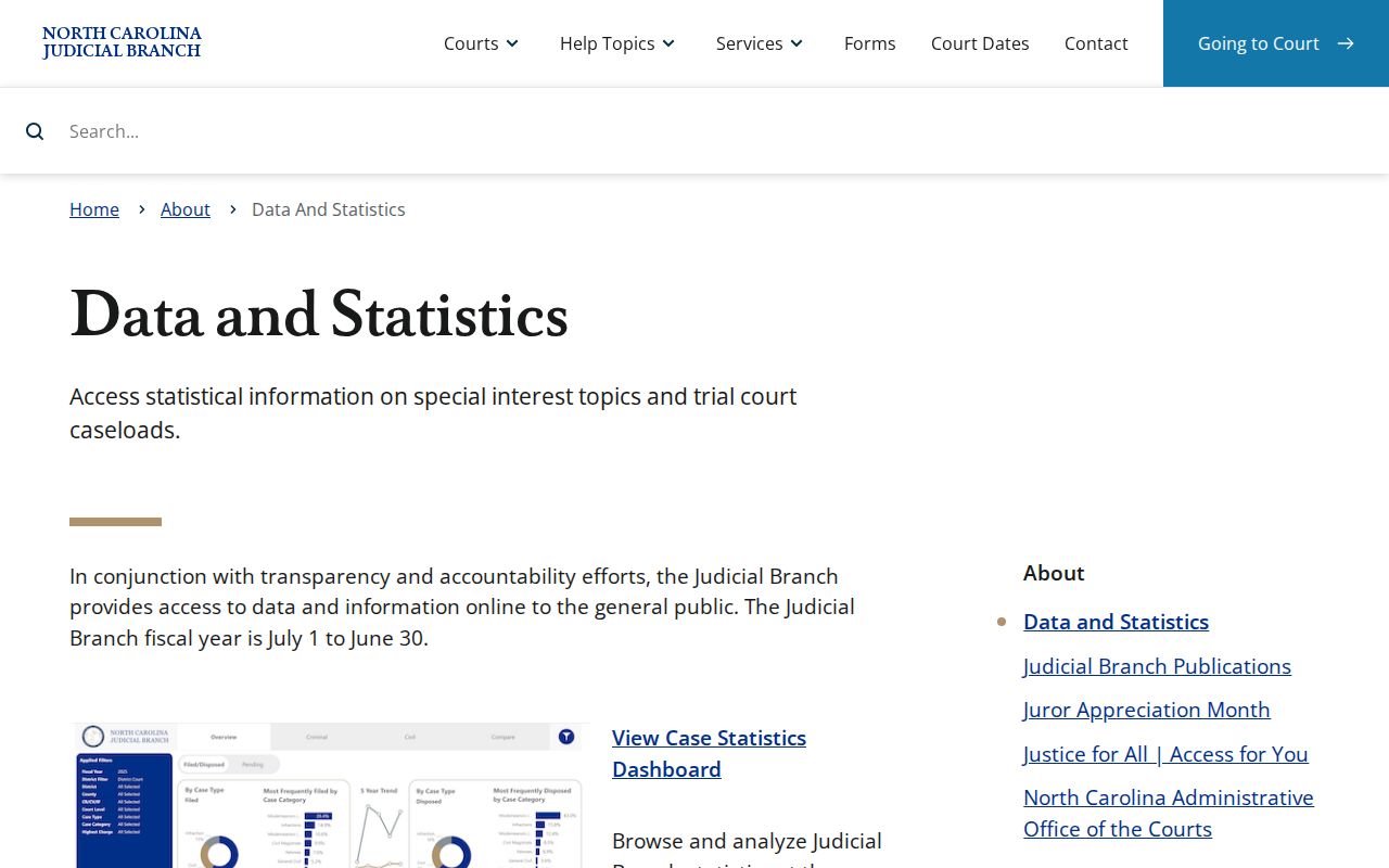 Warren County traffic court records source on NCAOC public data and remote access